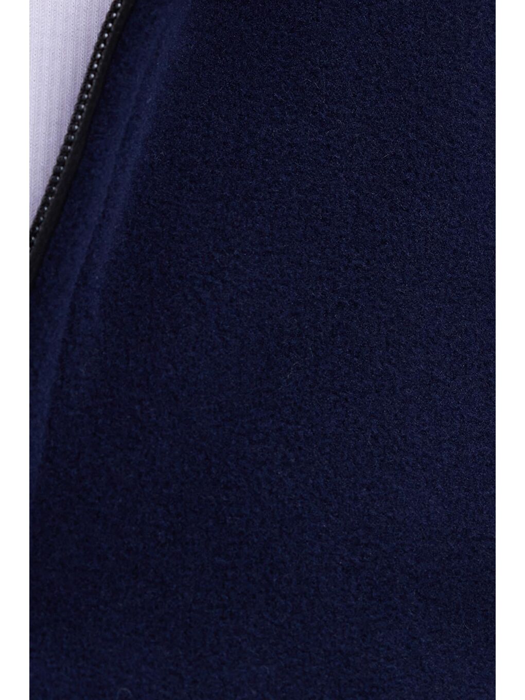 Kadın Standart Fit Antipilling Tüylenme Yapmayan Soğuk Geçirmez Lacivert Bato Yaka Polar Sweatshirt-5