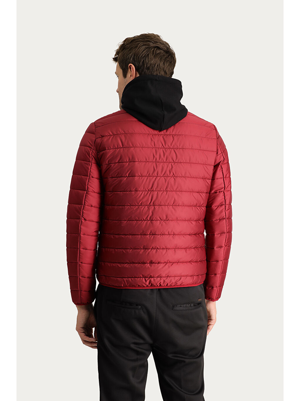 Kırmızı Kapitone Spor Mont-3