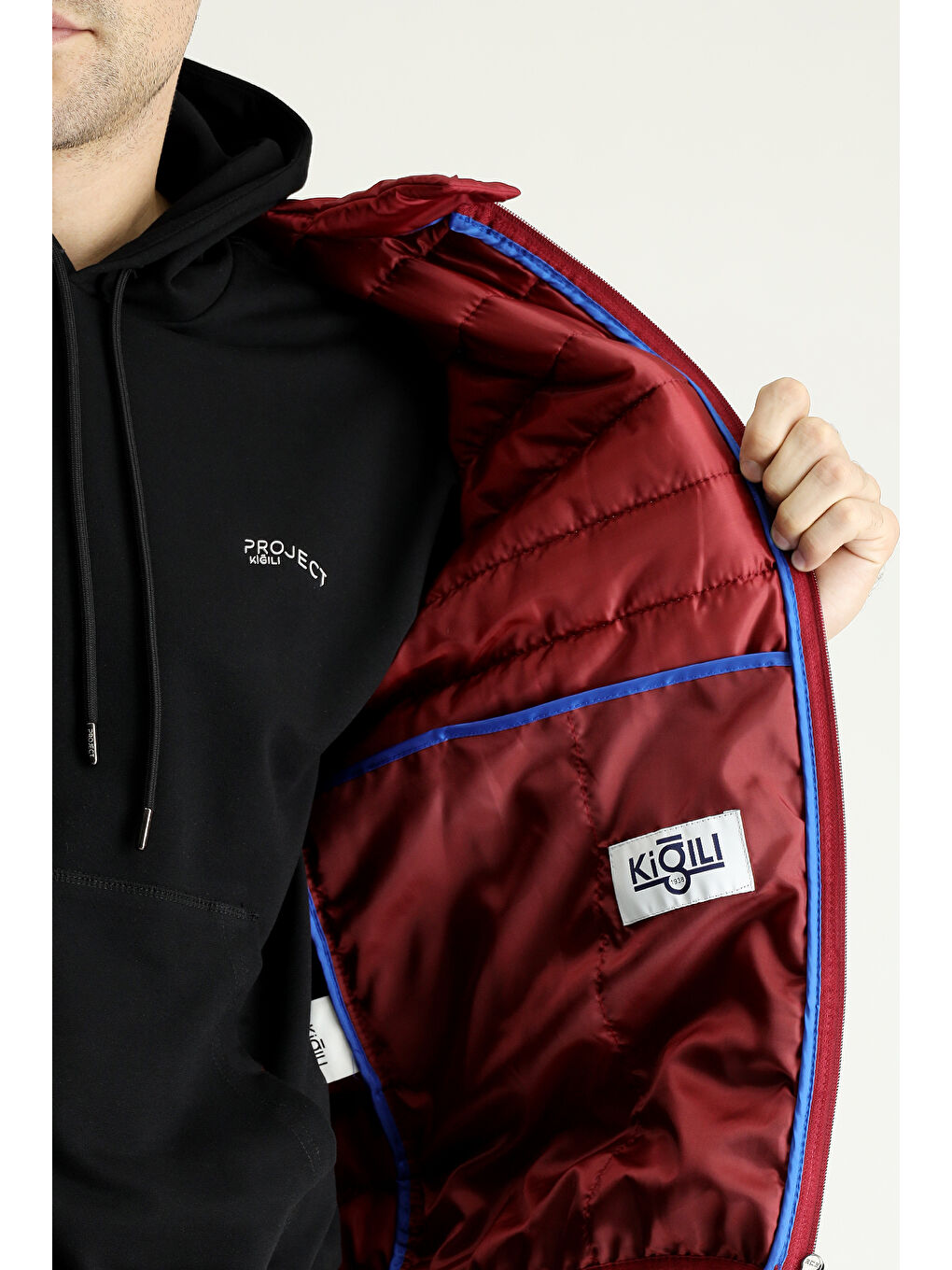 Kırmızı Kapitone Spor Mont-4