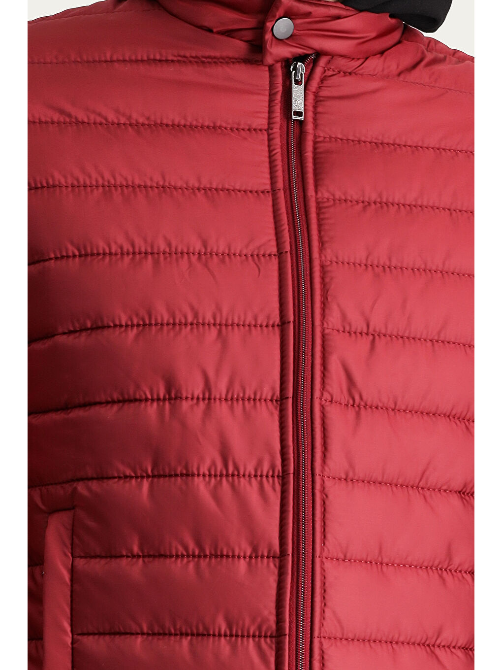 Kırmızı Kapitone Spor Mont-5