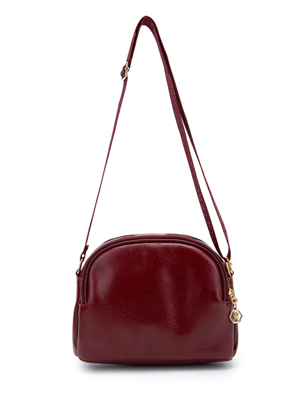 Fermuarlı Çok Göz Willson Kadın Çapraz Çanta Bordo-2