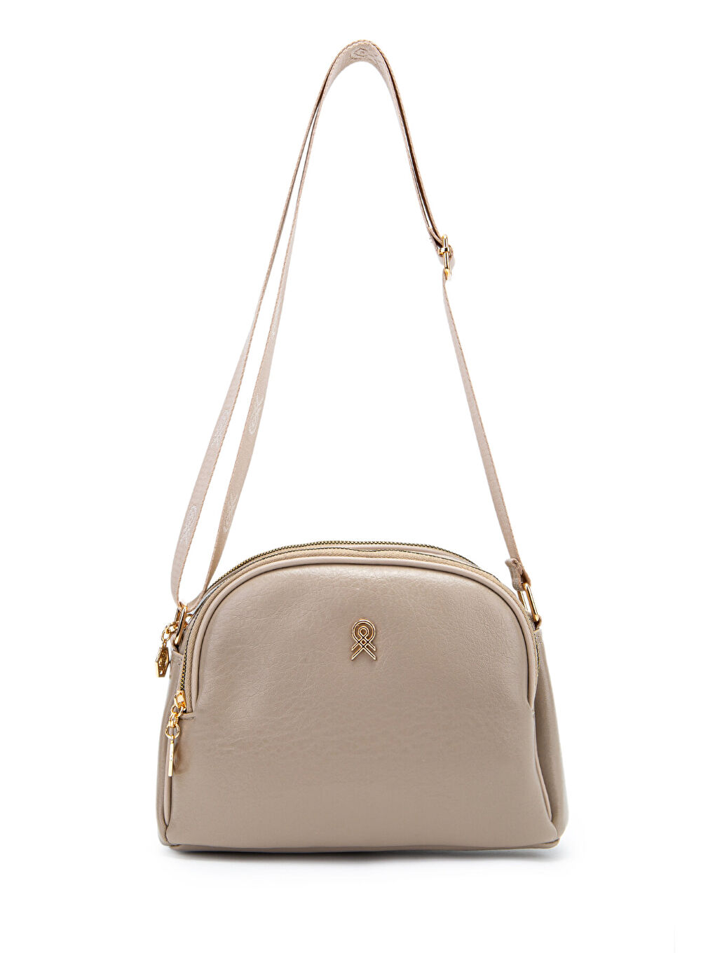 Fermuarlı Çok Göz Willson Kadın Çapraz Çanta Bej