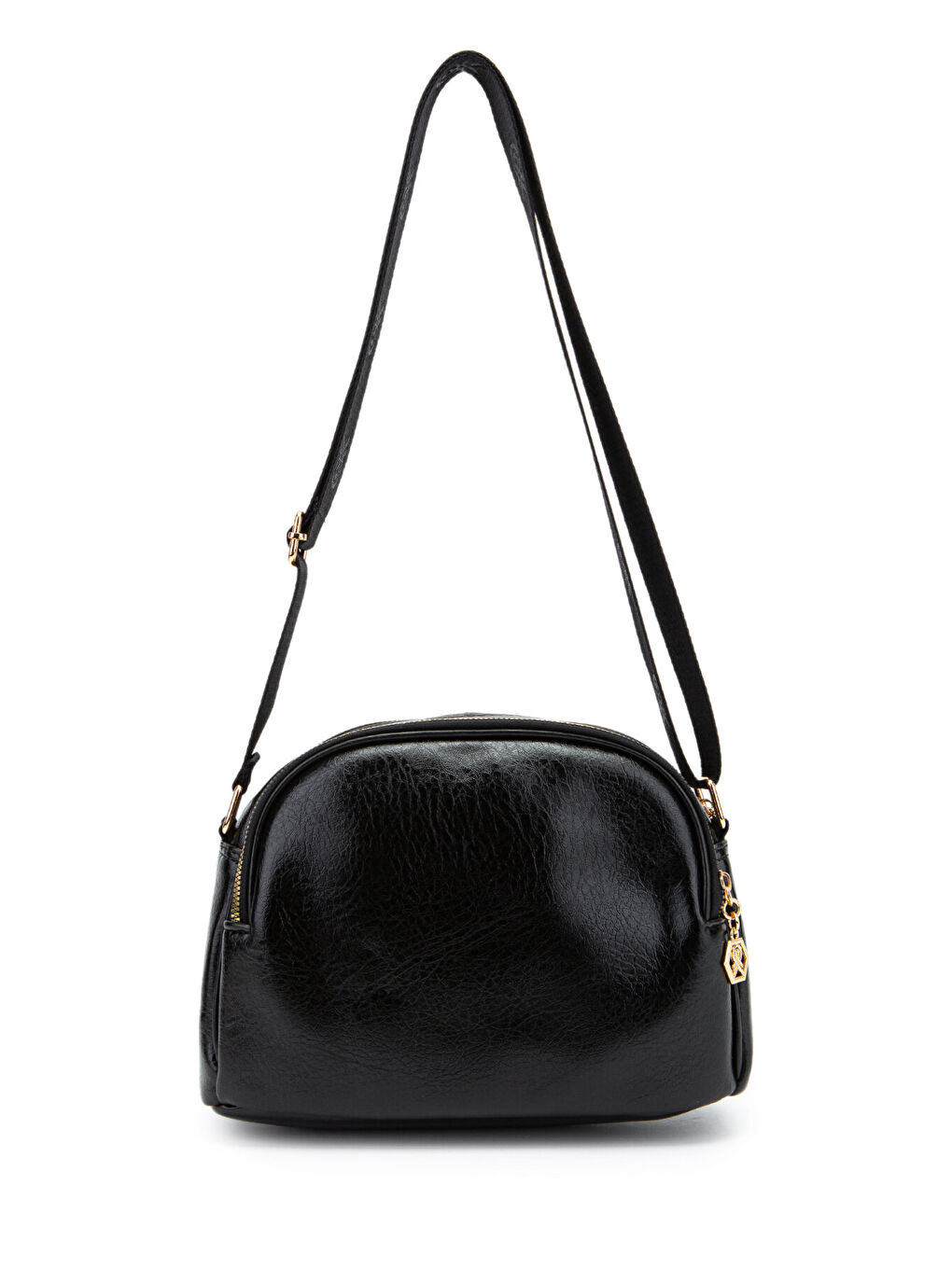 Fermuarlı Çok Göz Willson Kadın Çapraz Çanta Siyah-2