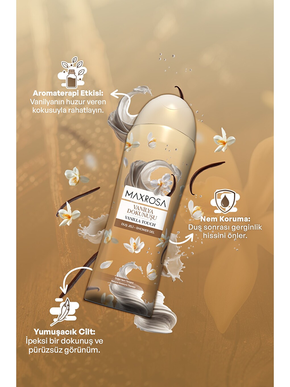 Vanilya Duş Jeli 600 ml-1