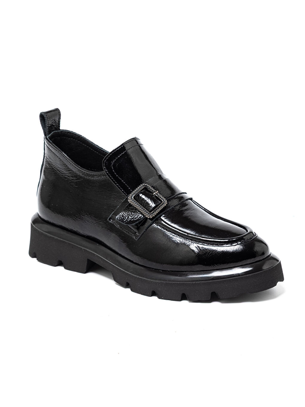 Kadın Siyah Loafer RC-25K-195-M8400 Siyah Rugan-1