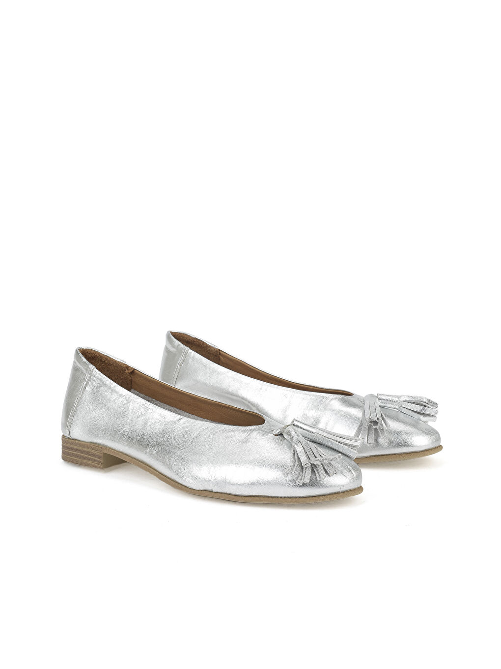 Gri Hakiki Deri Kadın Babet 1511033Z2145 Silver-1