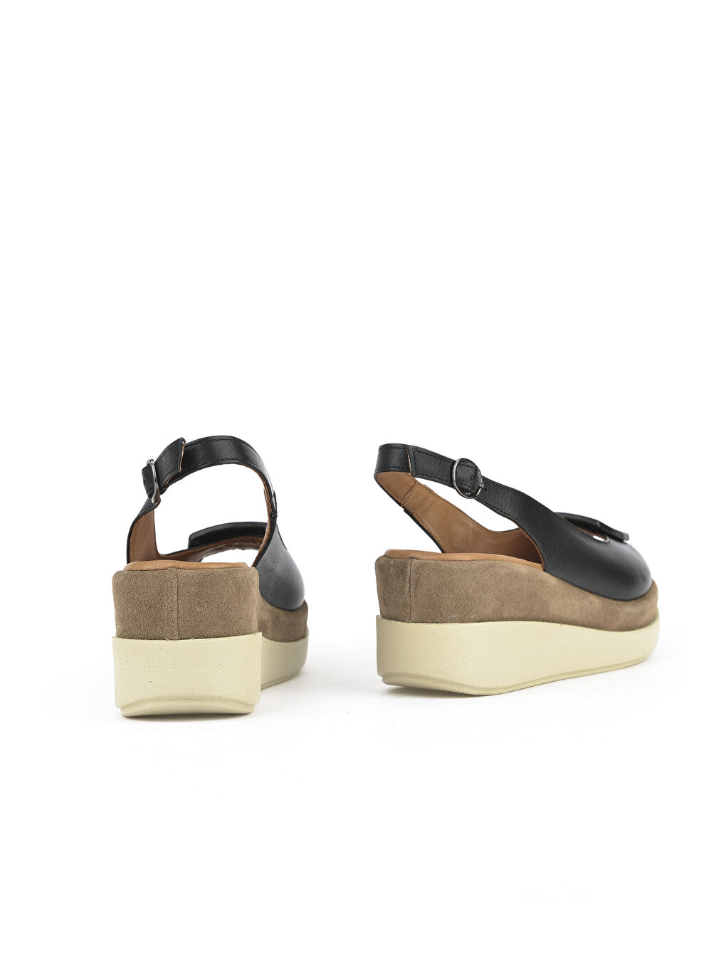 Kadın Hakiki Deri Topuklu Sandalet 151992Z21010S Siyah-2