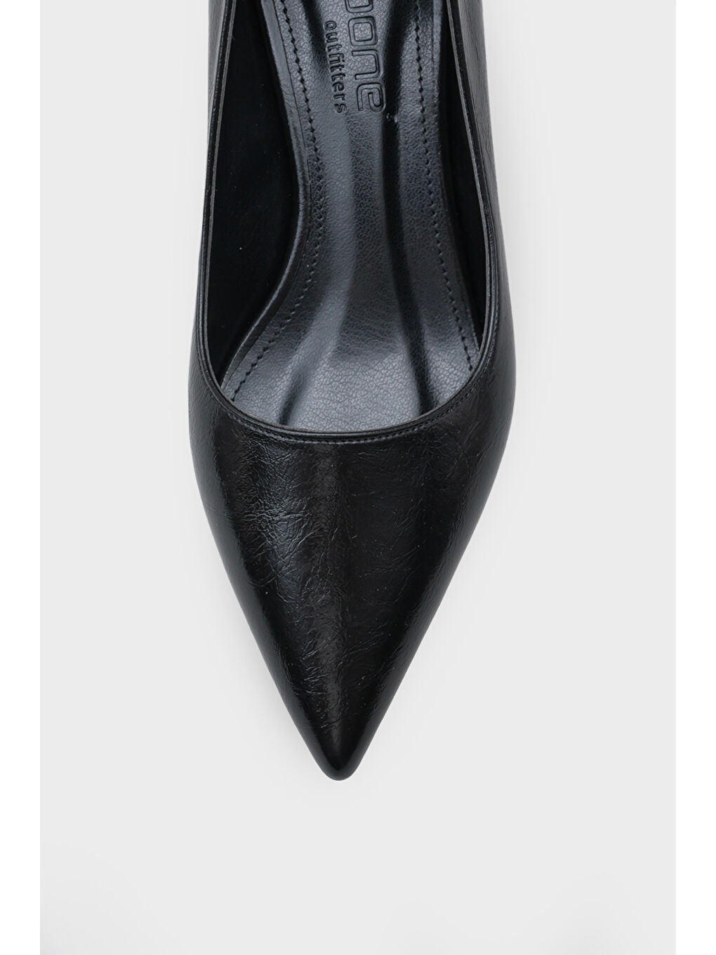 Siyah Arlana Orta Topuklu Stiletto-3