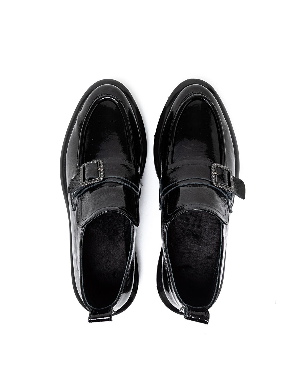 Kadın Siyah Loafer RC-25K-195-M8400 Siyah Rugan-6