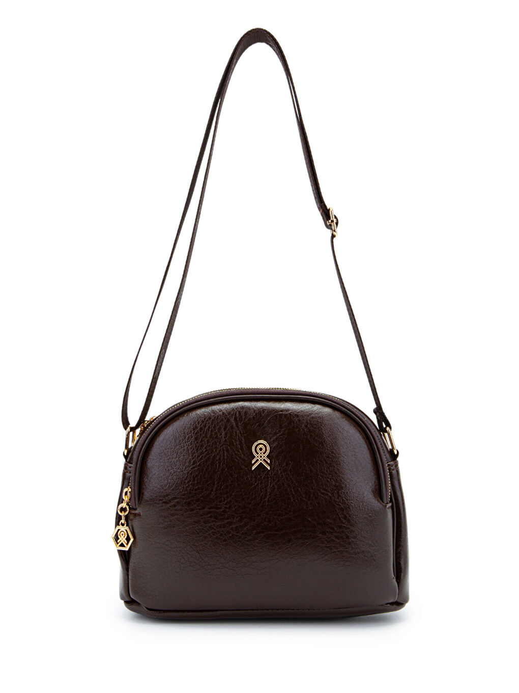 Fermuarlı Çok Göz Willson Kadın Çapraz Çanta Kahverengi