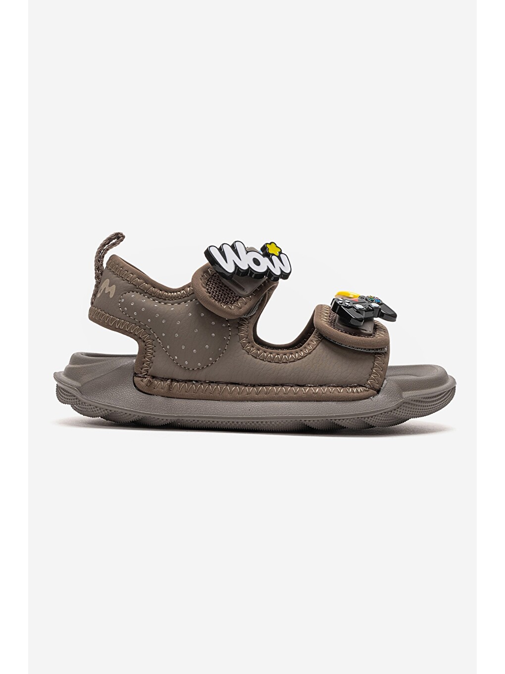Unisex Çocuk Haki Günlük Sandalet-3