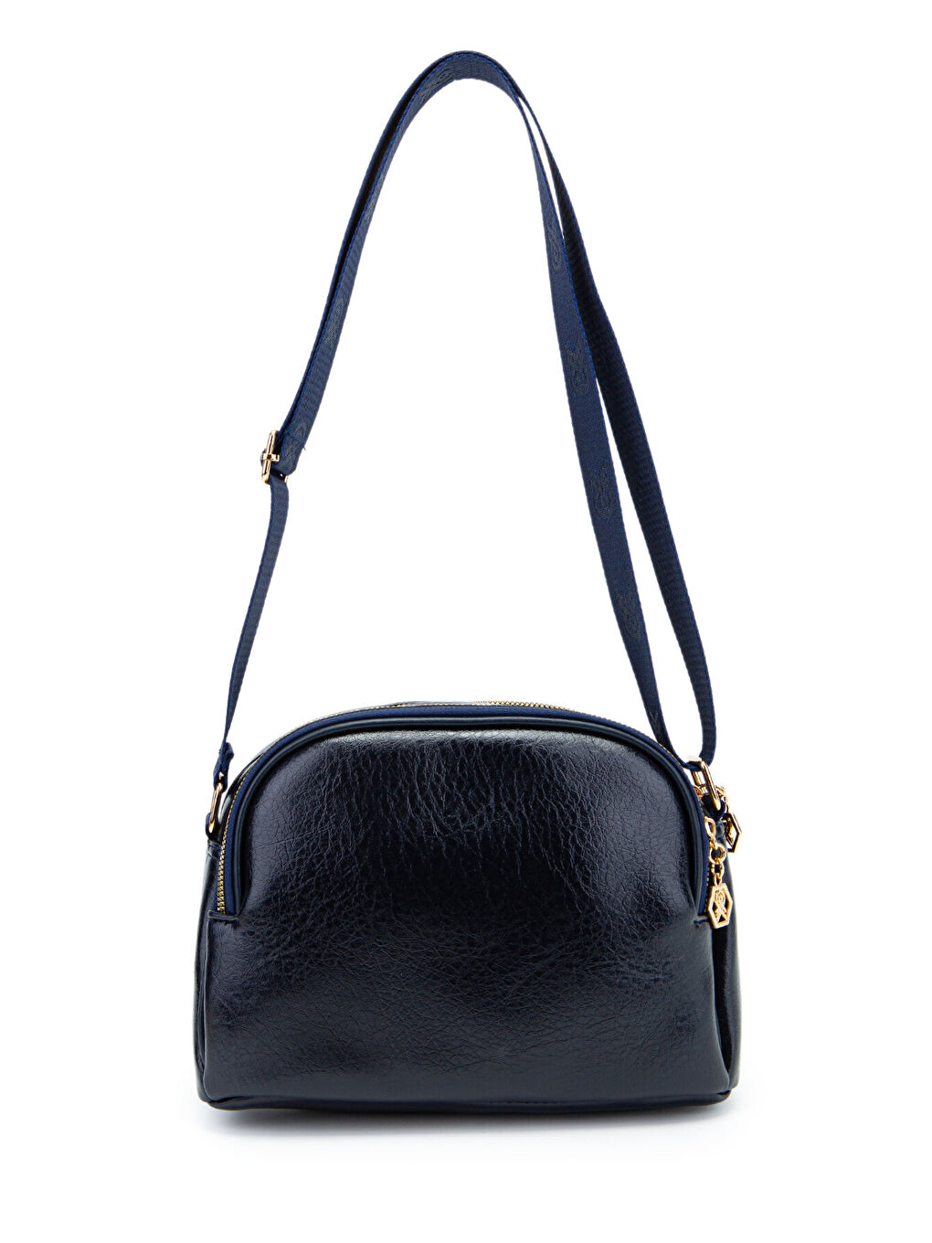Fermuarlı Çok Göz Willson Kadın Çapraz Çanta Lacivert-2