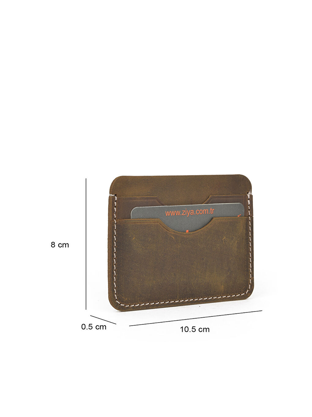 Kahverengi Erkek Hakiki Deri Kartlık 143445Z107 Taba-1