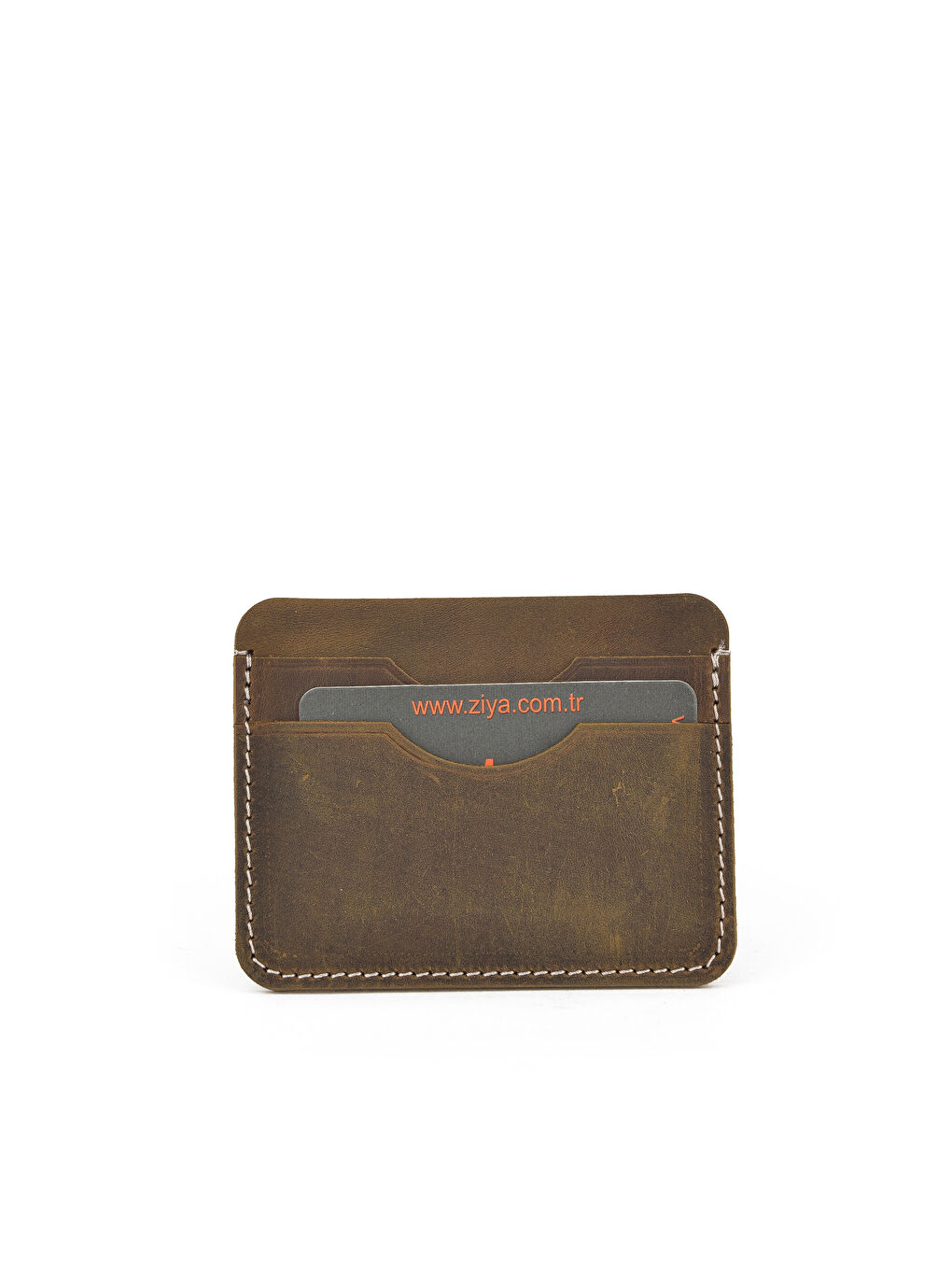 Kahverengi Erkek Hakiki Deri Kartlık 143445Z107 Taba-2