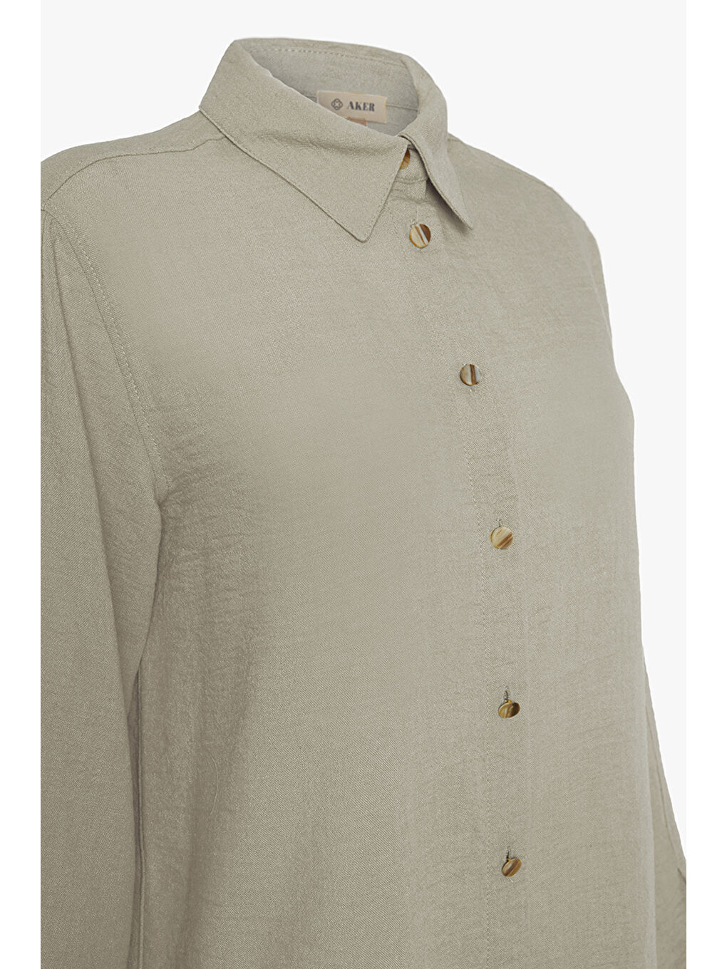 Bej Rahat Kesim Basic Bluz-1