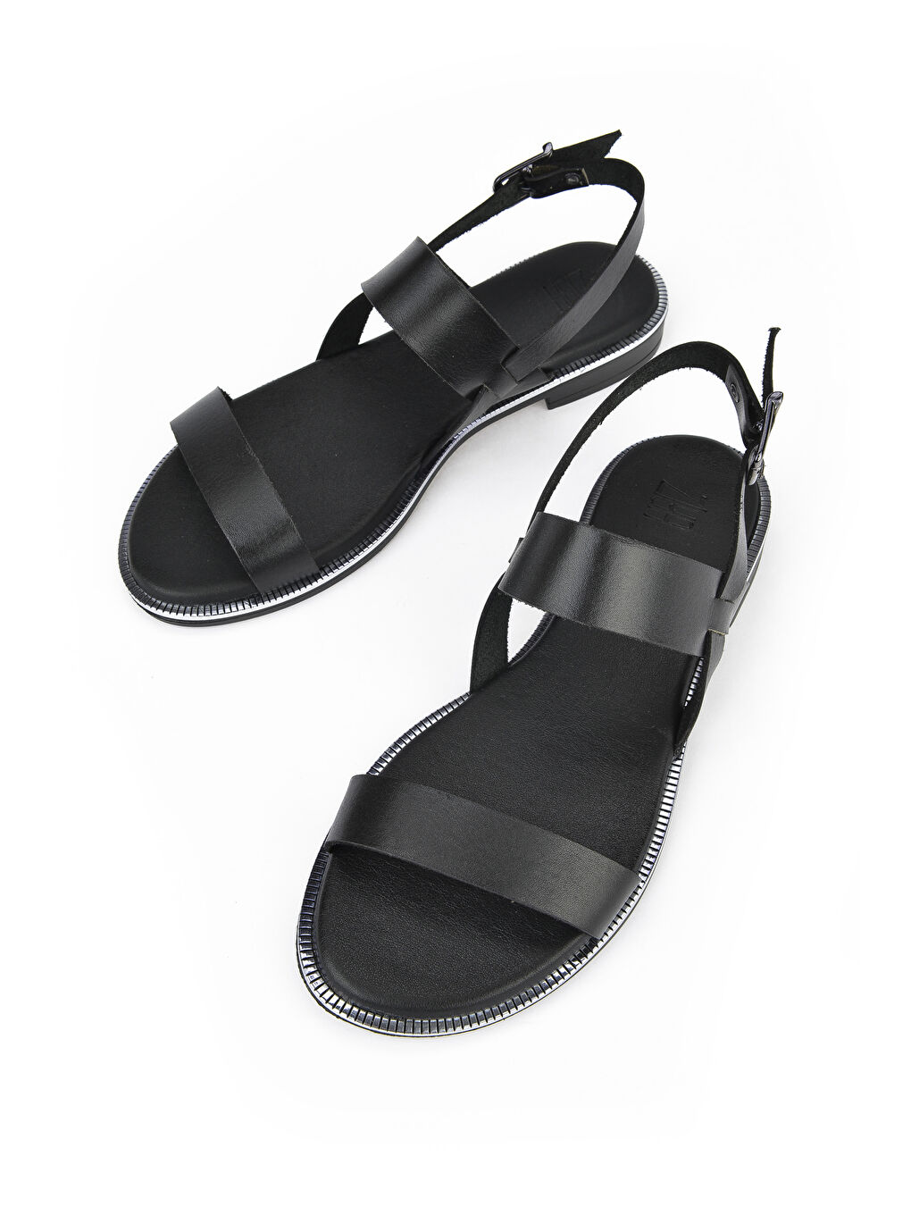 Kadın Hakiki Deri Sandalet 1411009Z729 Siyah