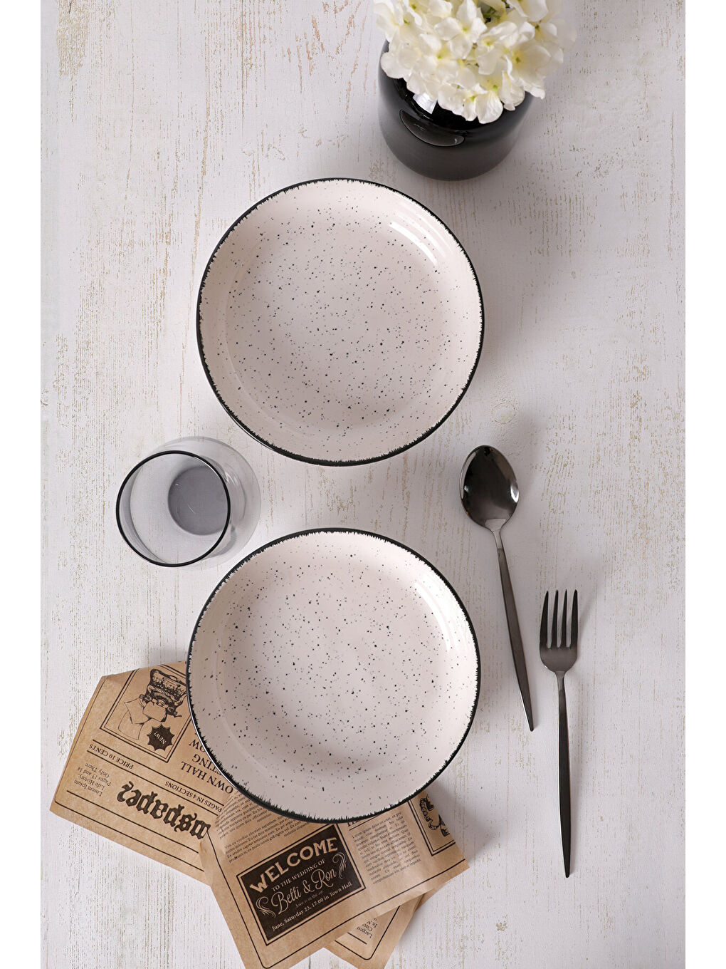 Ekru Krem Ephesus Yemek / Salata Tabağı 20 Cm 2 Adet-4
