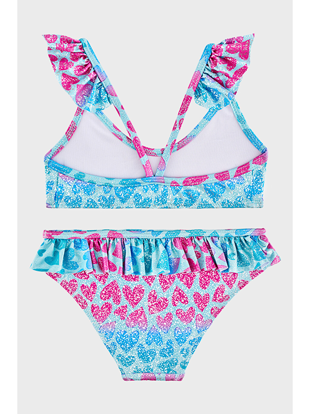 Yeşil Elenor Desenli UPF 50+ Korumalı Çabuk Kuruyan Bikini SB2614000101-1