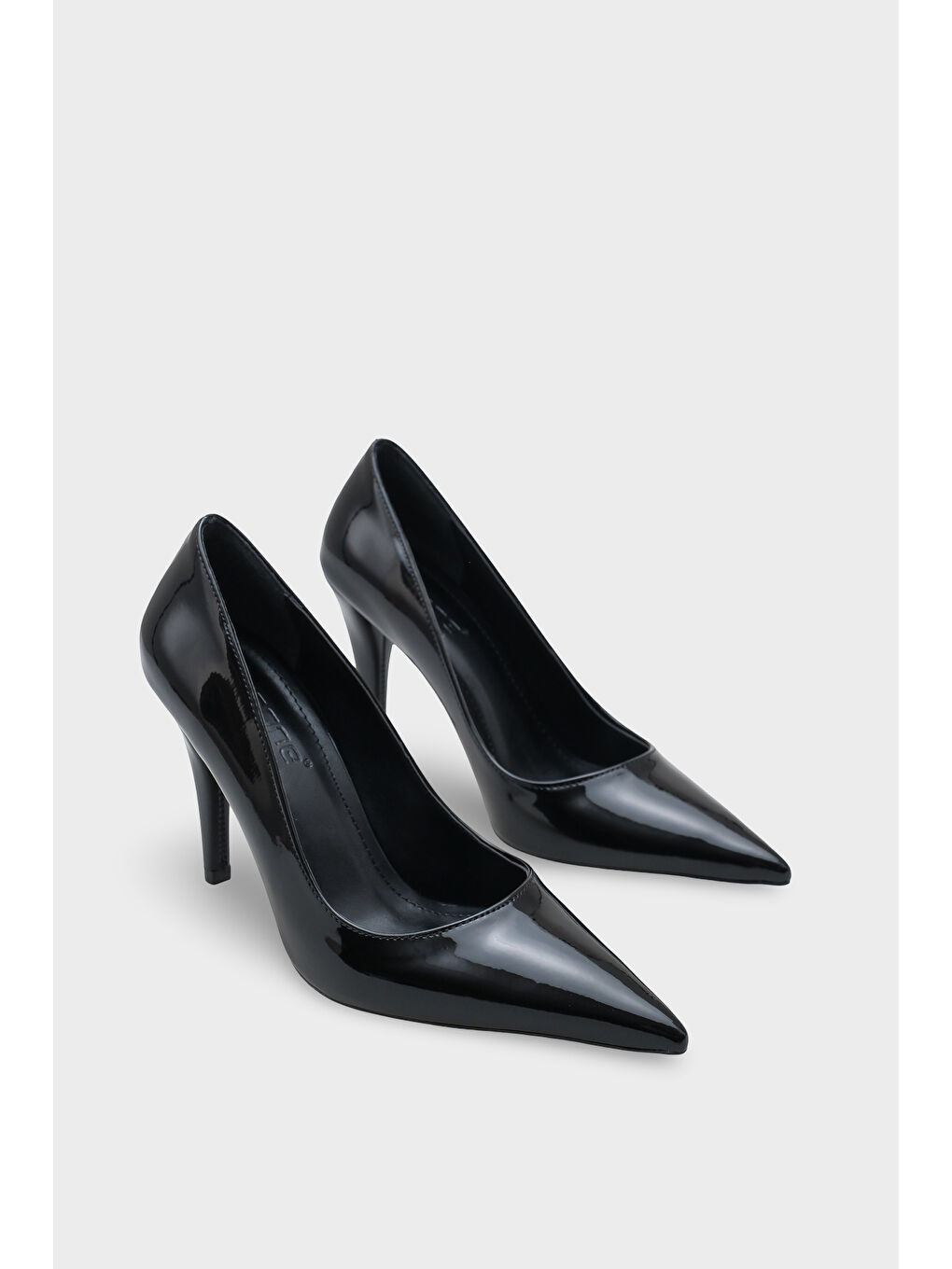 Siyah Tallie Orta Topuklu Stiletto-1