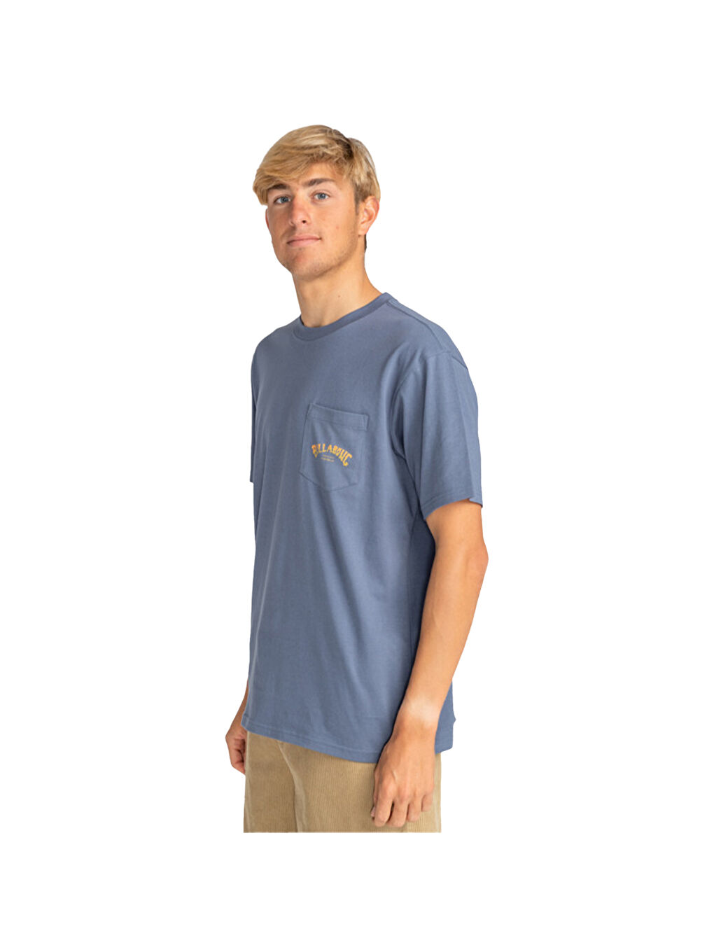 Stacked Arch Pkt Erkek Mavi Tişört-2