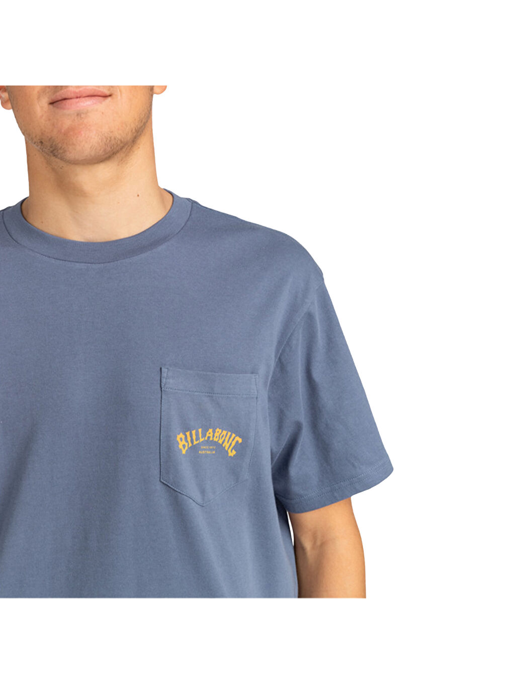 Stacked Arch Pkt Erkek Mavi Tişört-6