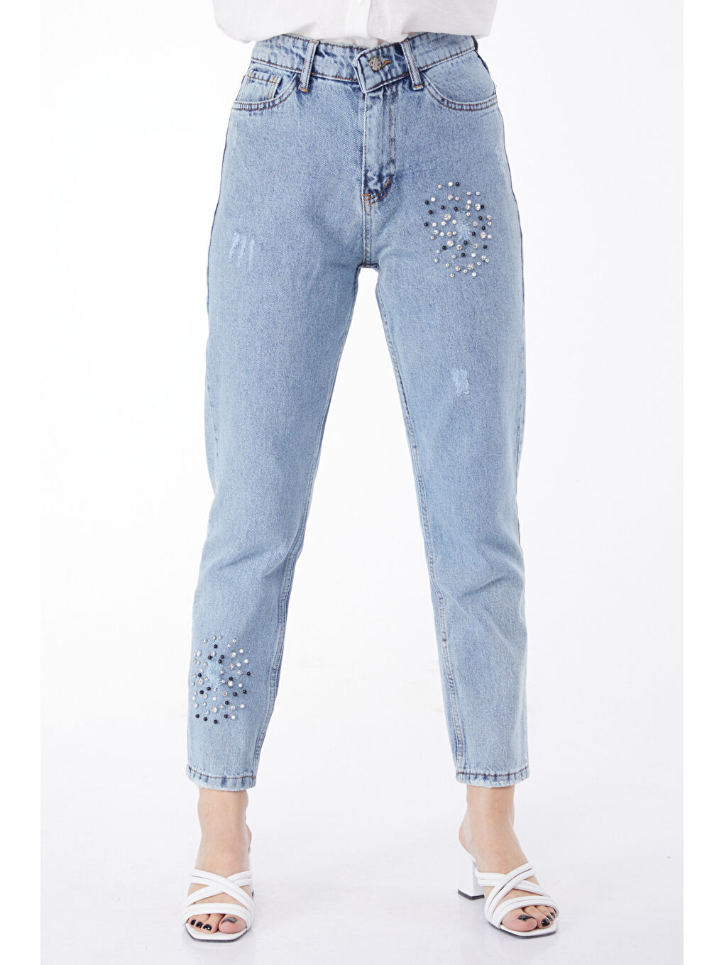 Jean Pantloon Buz Mavi   11189-1