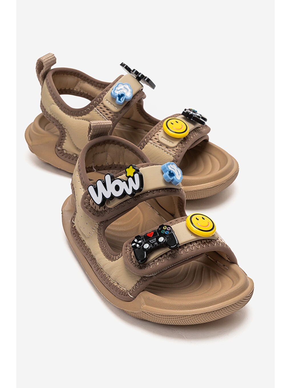 Unisex Çocuk Bej Günlük Sandalet