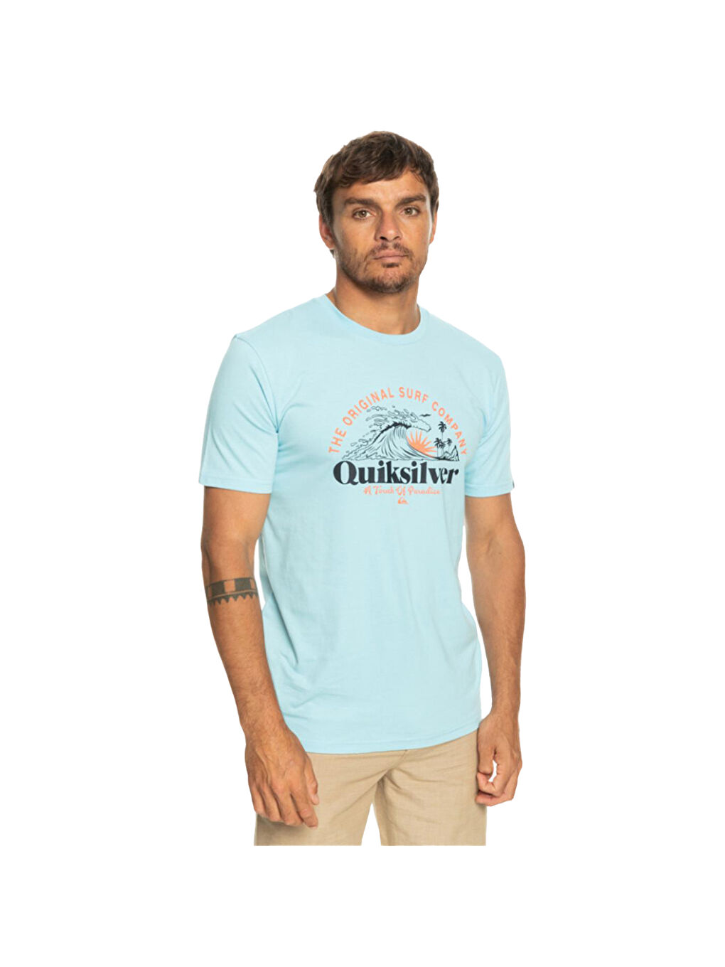 Sunsetwave Erkek Mavi Tişört-2