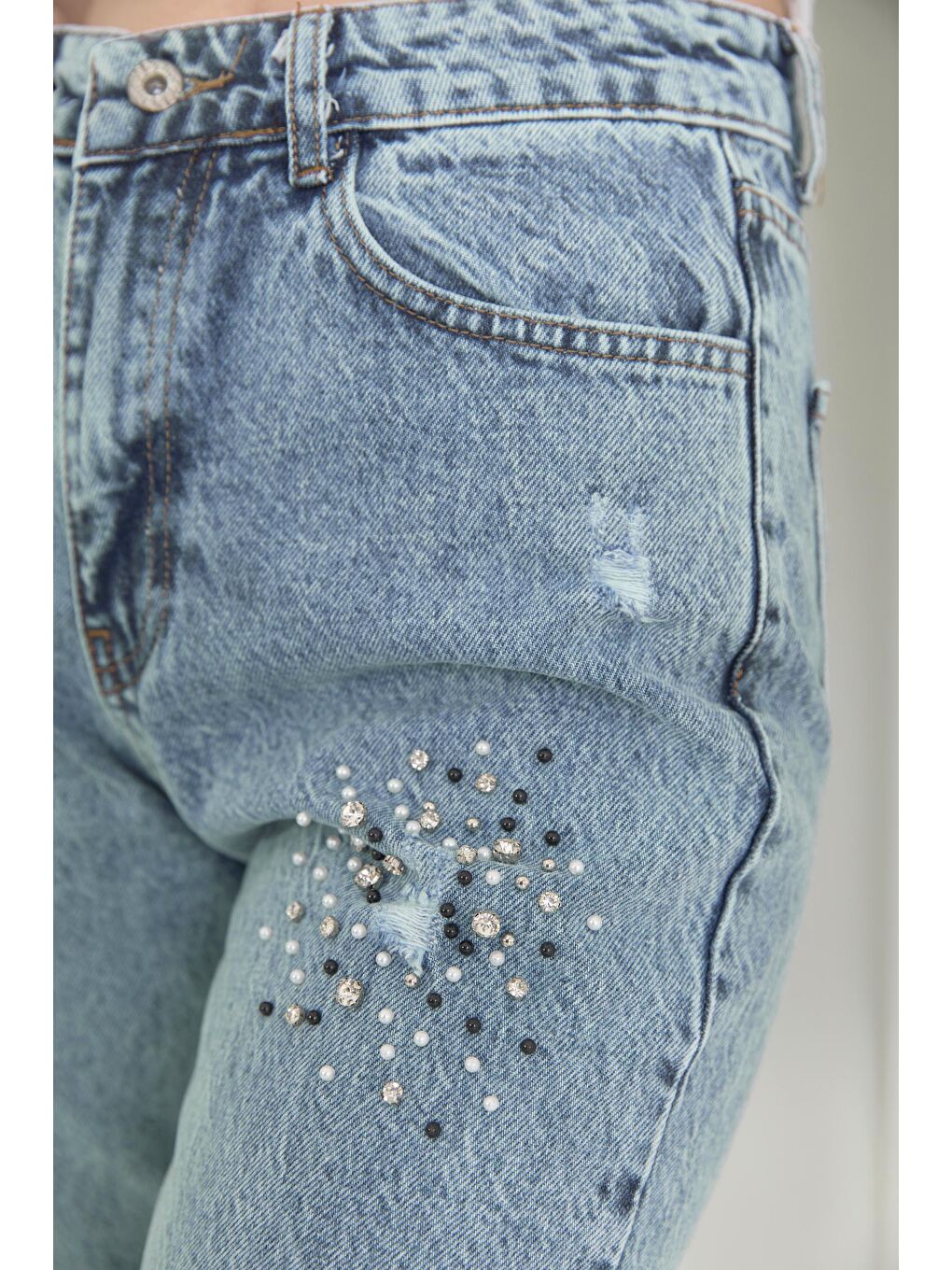 Jean Pantloon Buz Mavi   11189-5