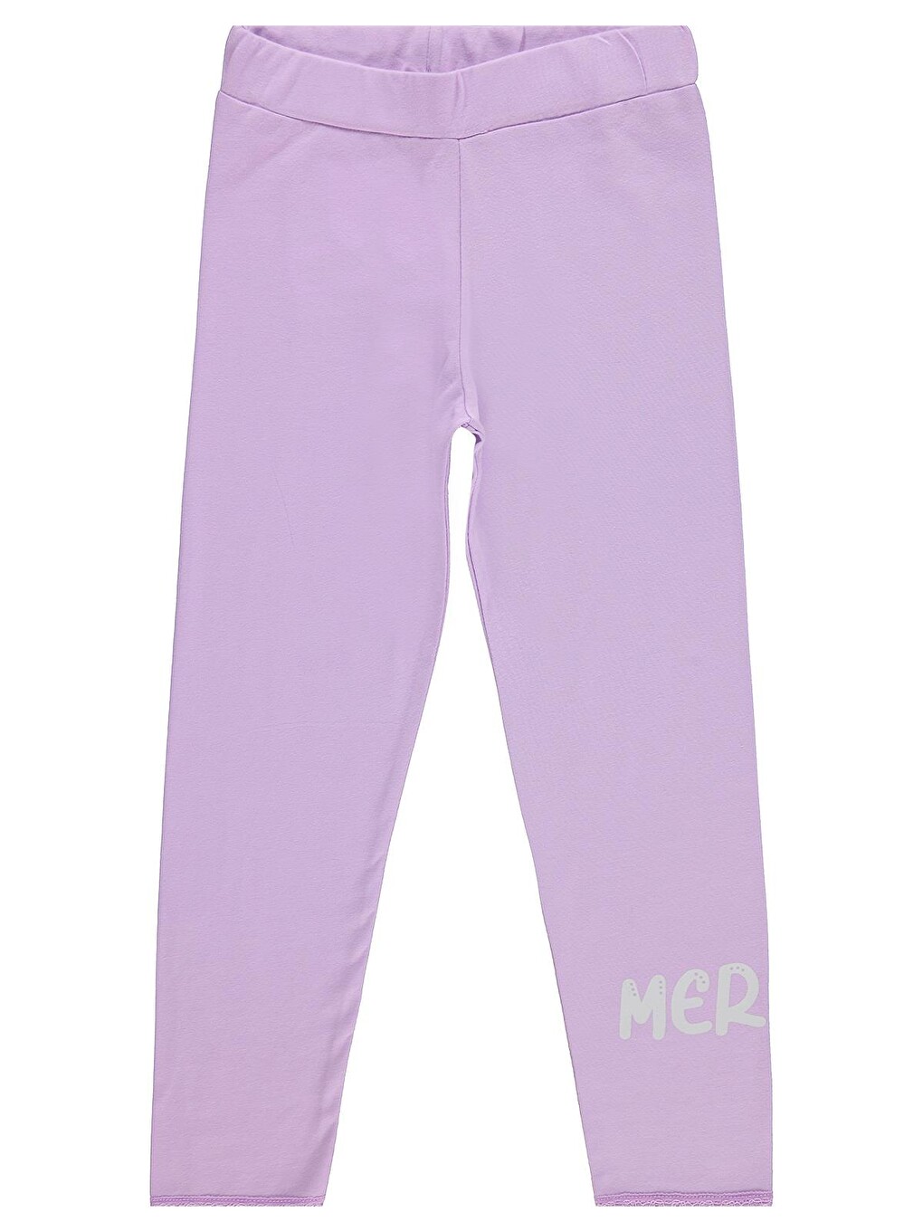 Girls Mermaid Baskılı 6-9 Yaş Tayt - Lila