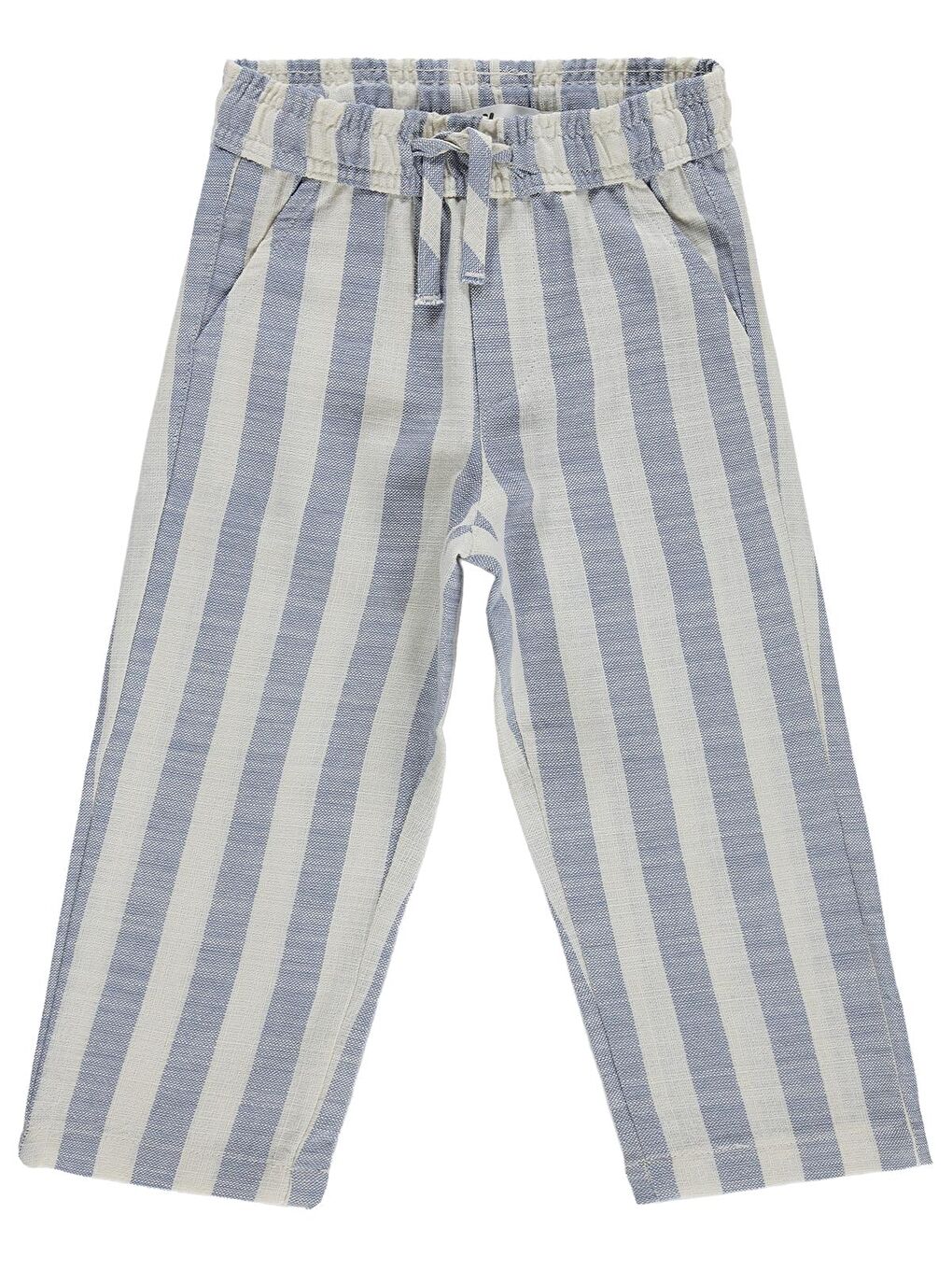 Boys Kendinden Çizgili 2-5 Yaş Pantolon - Mavi