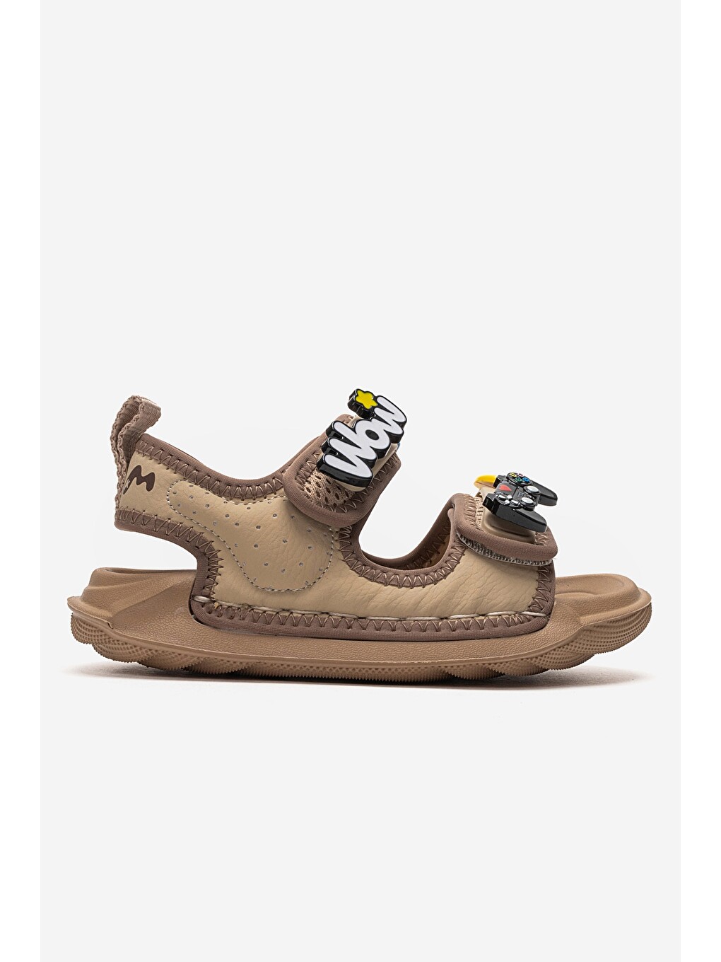 Unisex Çocuk Bej Günlük Sandalet-3