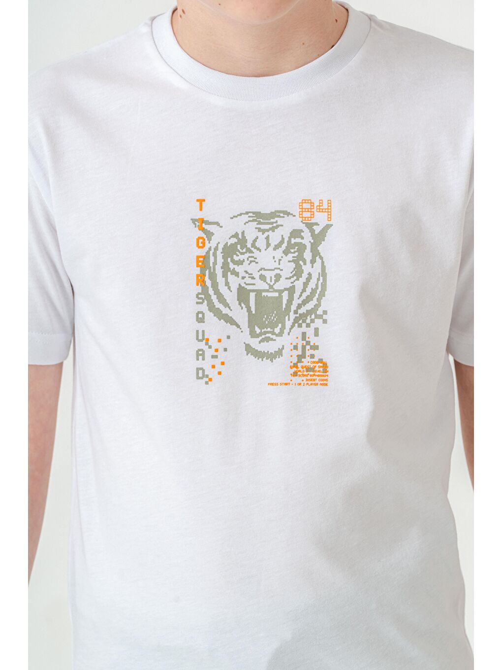 Haki Ust On Baskılı Kol Ucu Balıksırtlı Erkek Çocuk Şort - Tişört Takımı-4