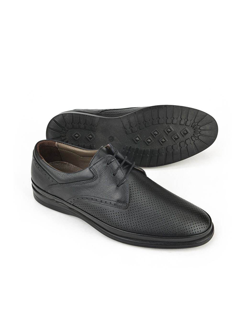 Erkek Hakiki Deri Konfor Ayakkabı 141144Z5108 Siyah-1