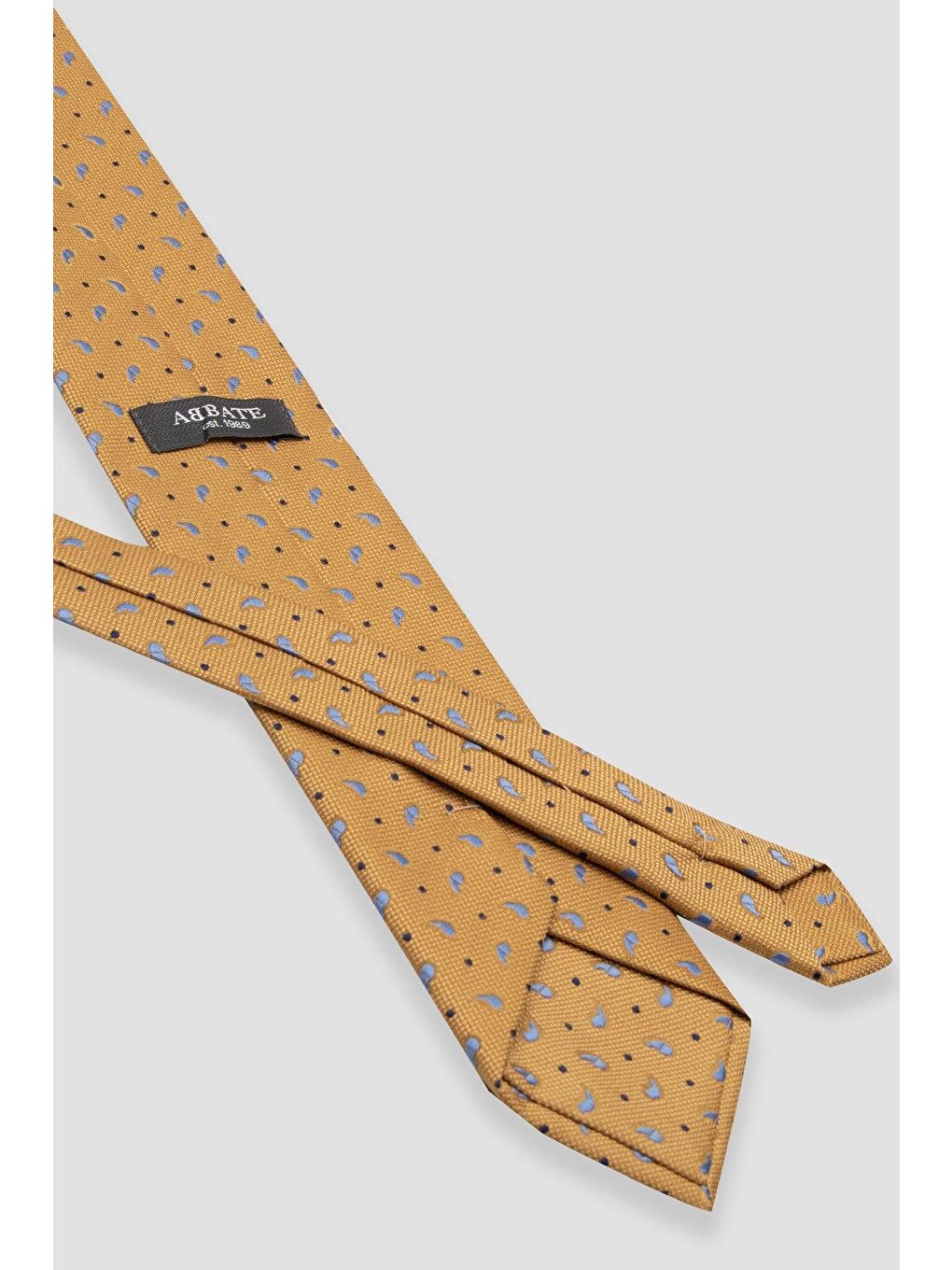 Pembe Kravat 8 Cm Mikrofiber Polyester Somon Erkek Desenli Kravat-2