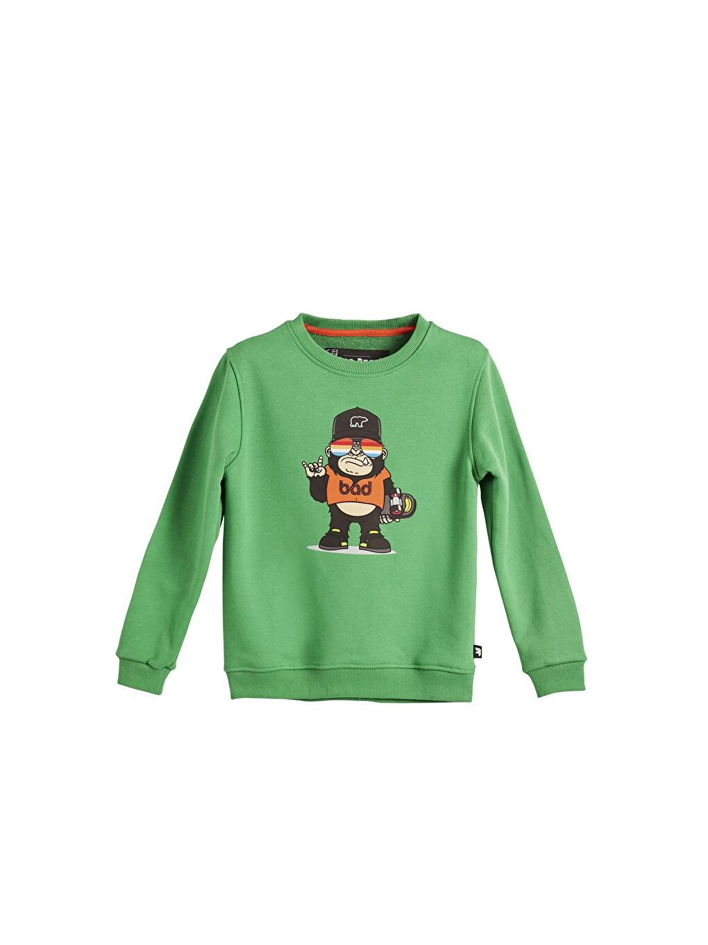 Bad Bear Yeşil Funky Crewneck Kids Green Yeşil Baskılı Çocuk Sweatshirt