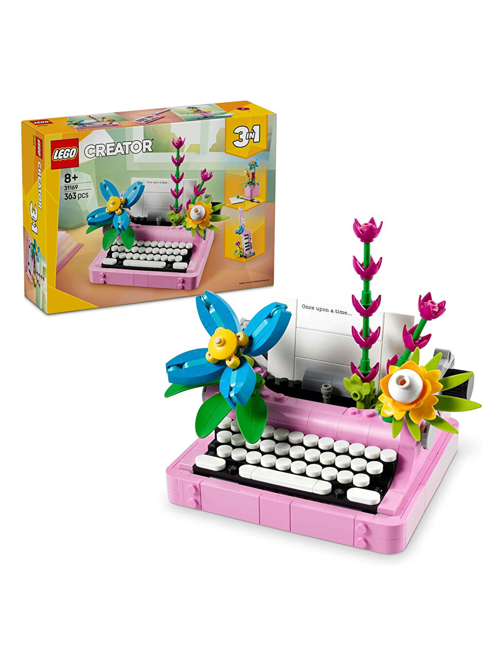 Creator Çiçekli 3ü 1 Arada Çiçekli Daktilo 31169