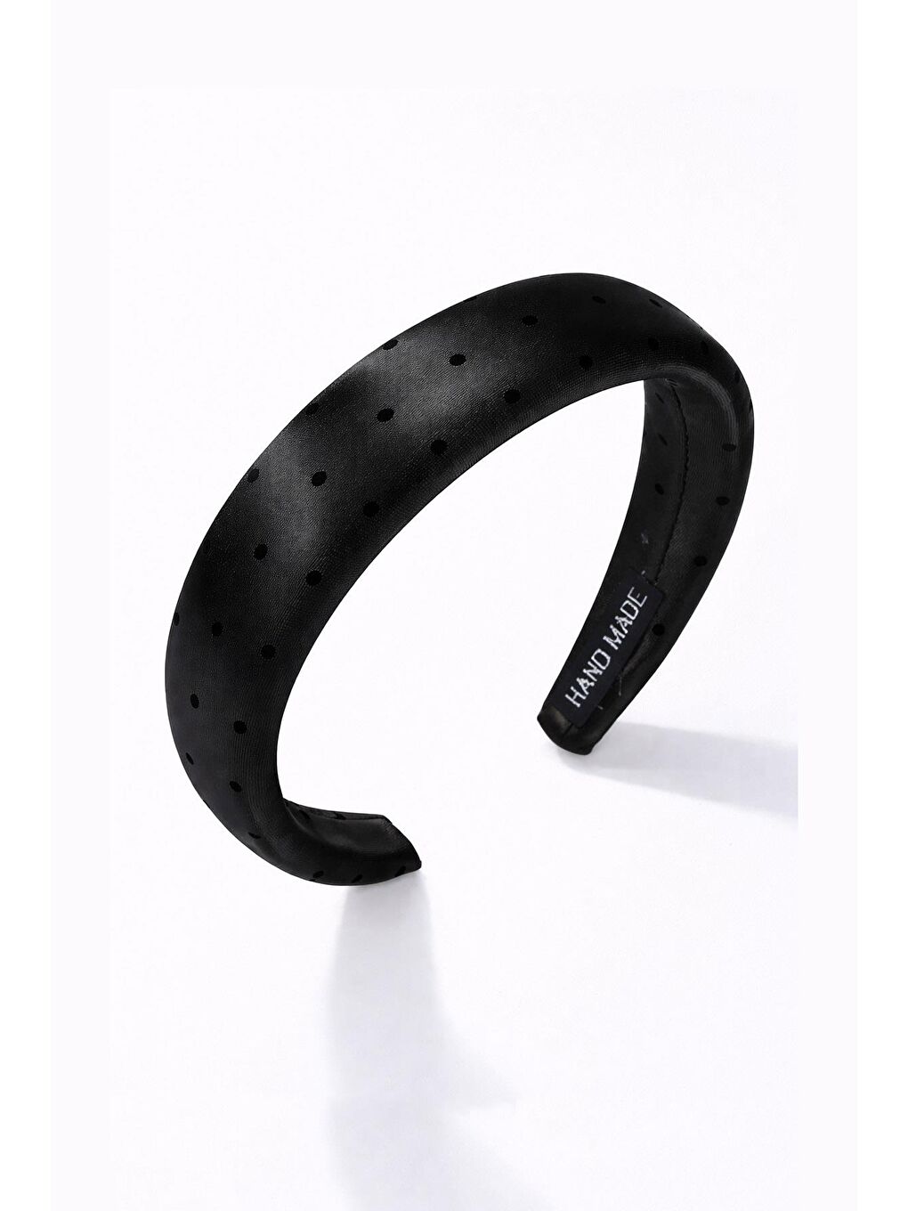 Siyah Saten Dolgulu Puantiyeli Taç