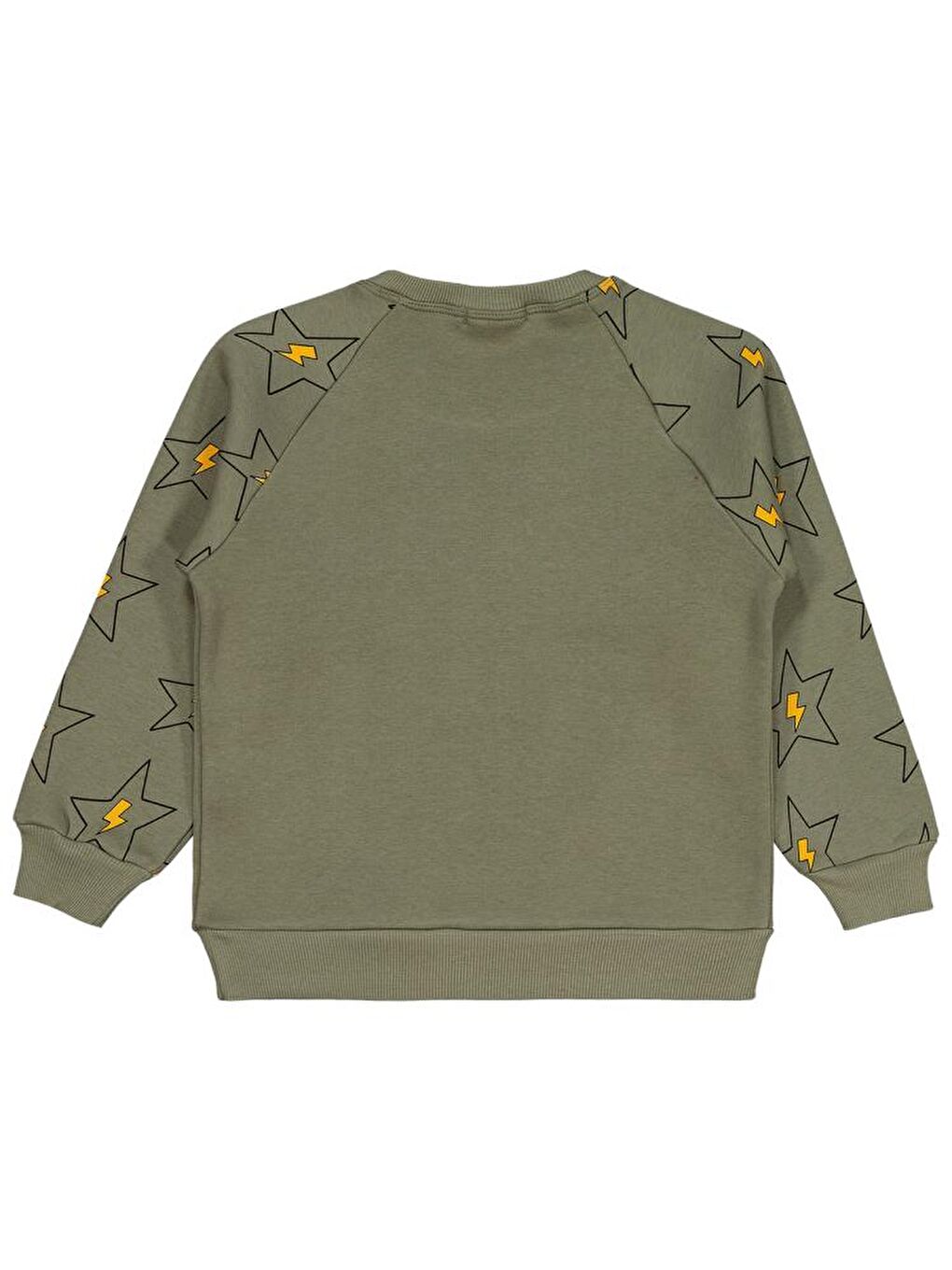 Haki Boys Wanna Be Yıldız Baskılı 6-9 Yaş Sweatshirt-1