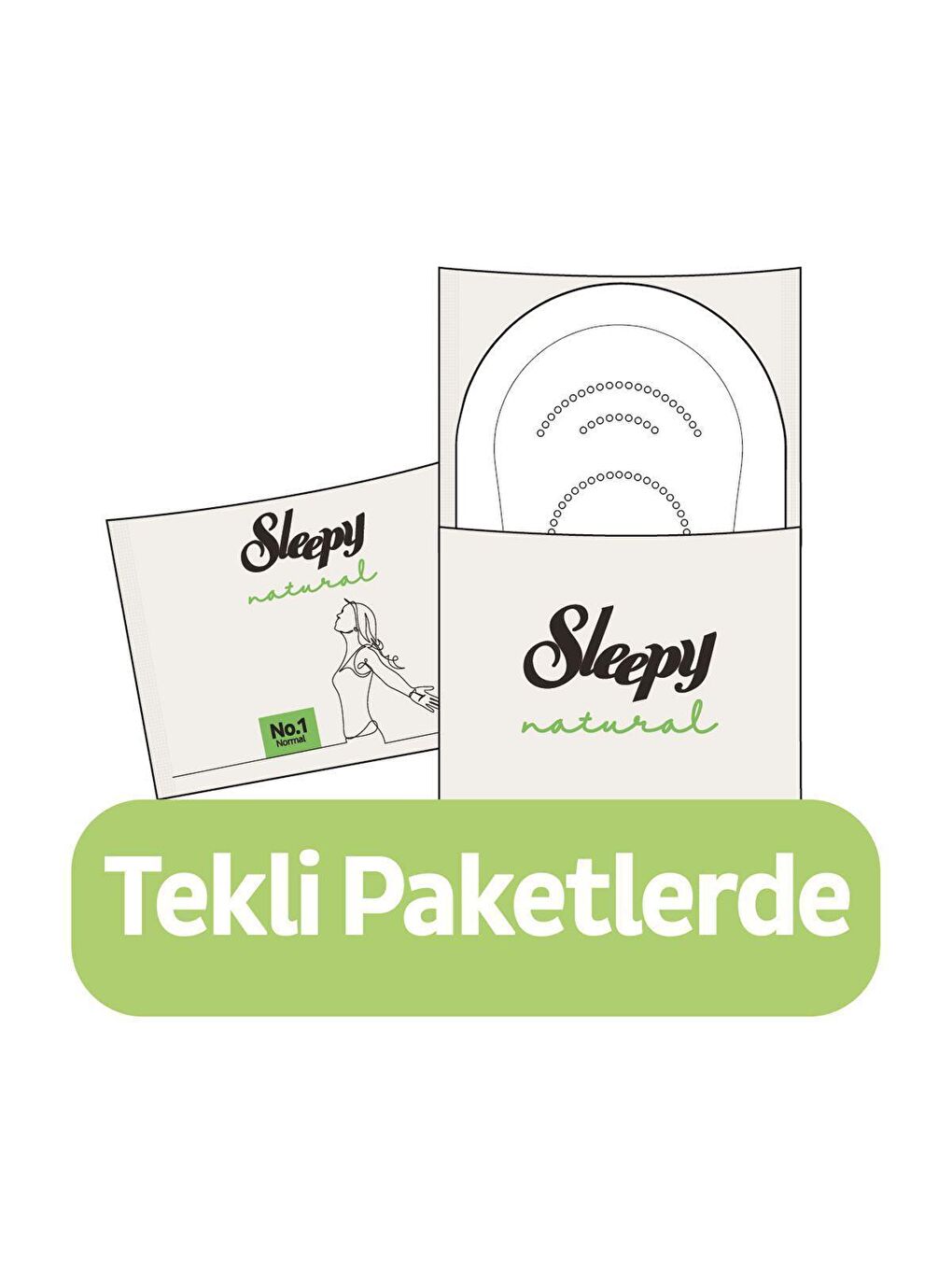 Sleepy Beyaz Tekli Paket Natural Ultra Hassas Hijyenik Ped Gece 36 Adet Ped - 4