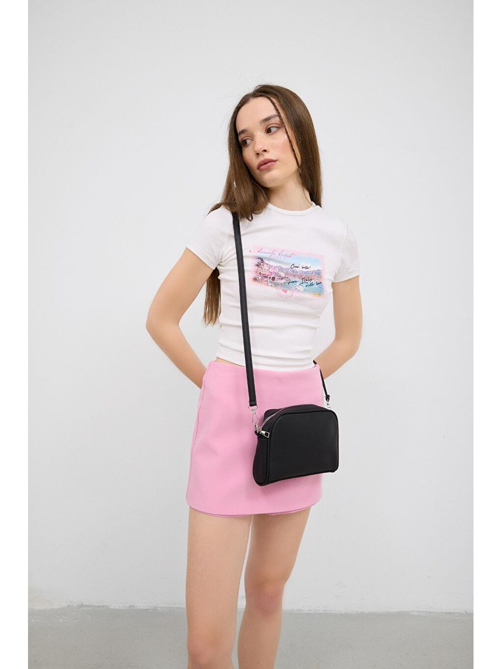 Hana Basic Çapraz Çanta Siyah-1