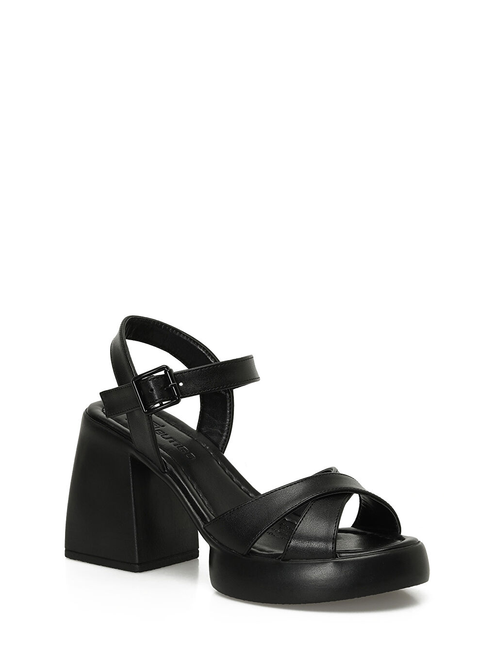 24S-154 5FX Siyah Kadın Topuklu Sandalet-1