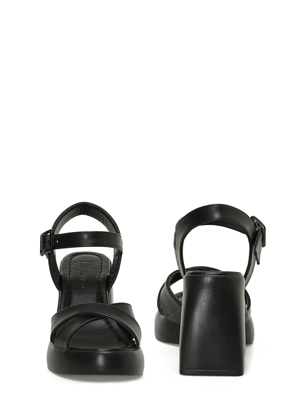 24S-154 5FX Siyah Kadın Topuklu Sandalet-4