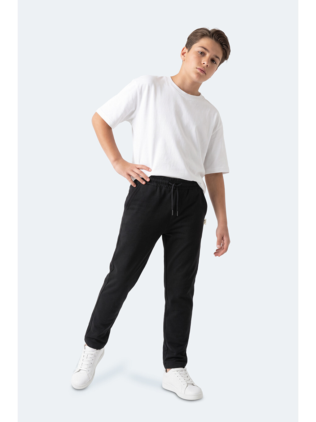Polly Unisex Çocuk Siyah Eşofman Altı-1