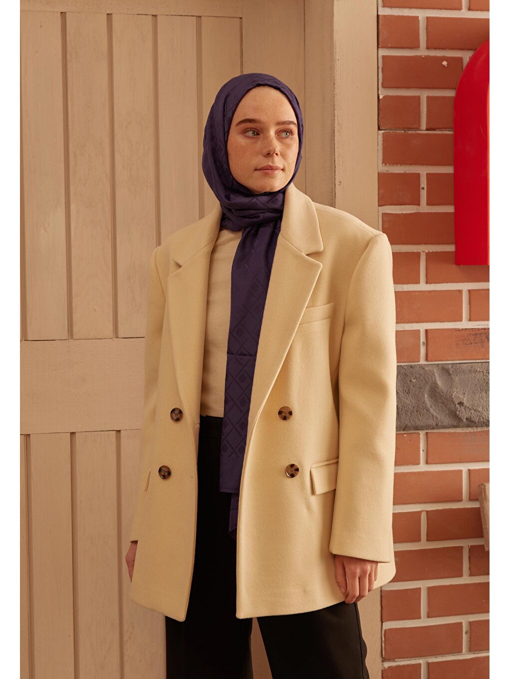 Porto Jakarlı Şal Patlıcan Moru-1