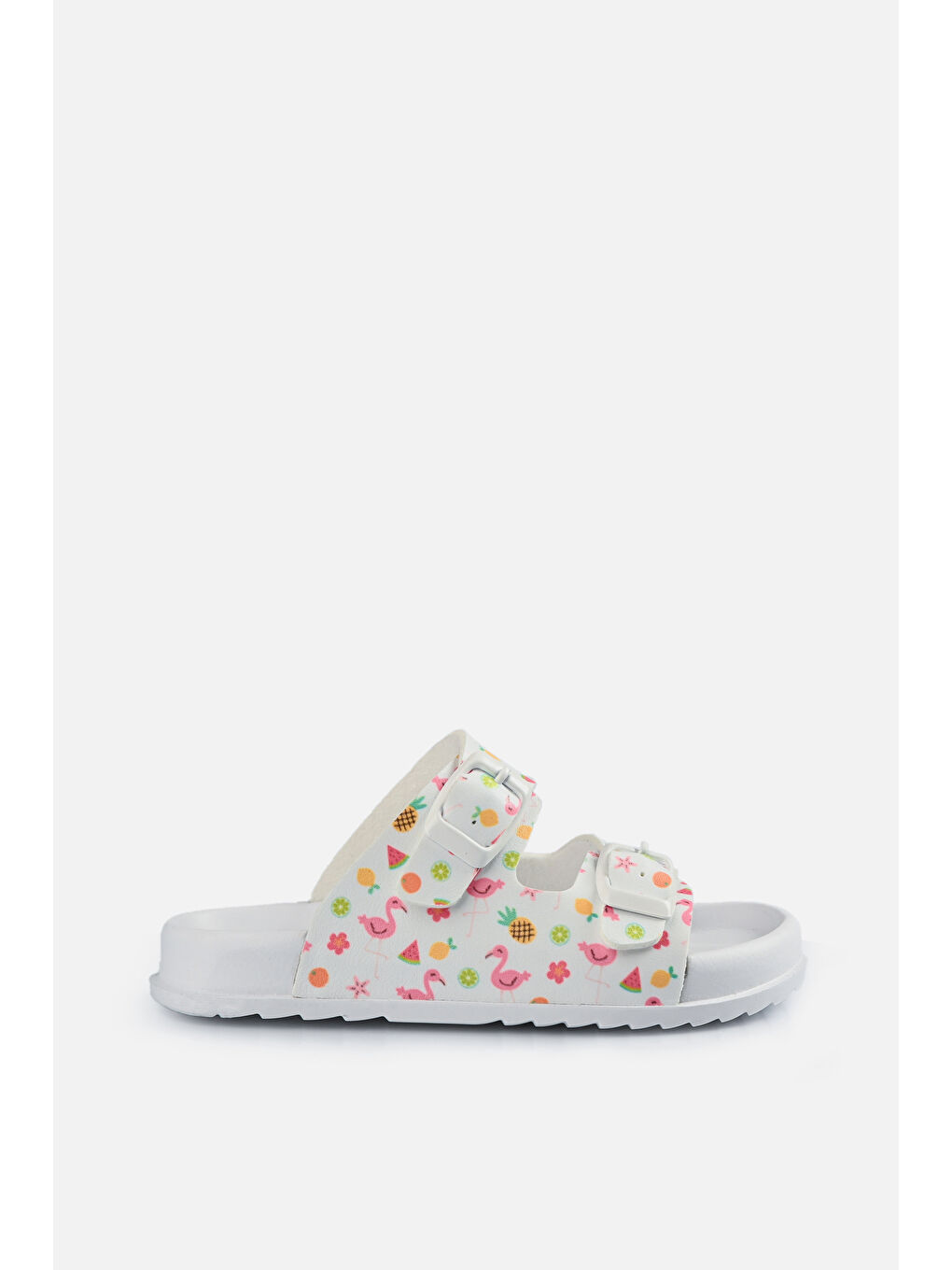 Gibli II Baskılı Kız Bebek Beyaz Terlik