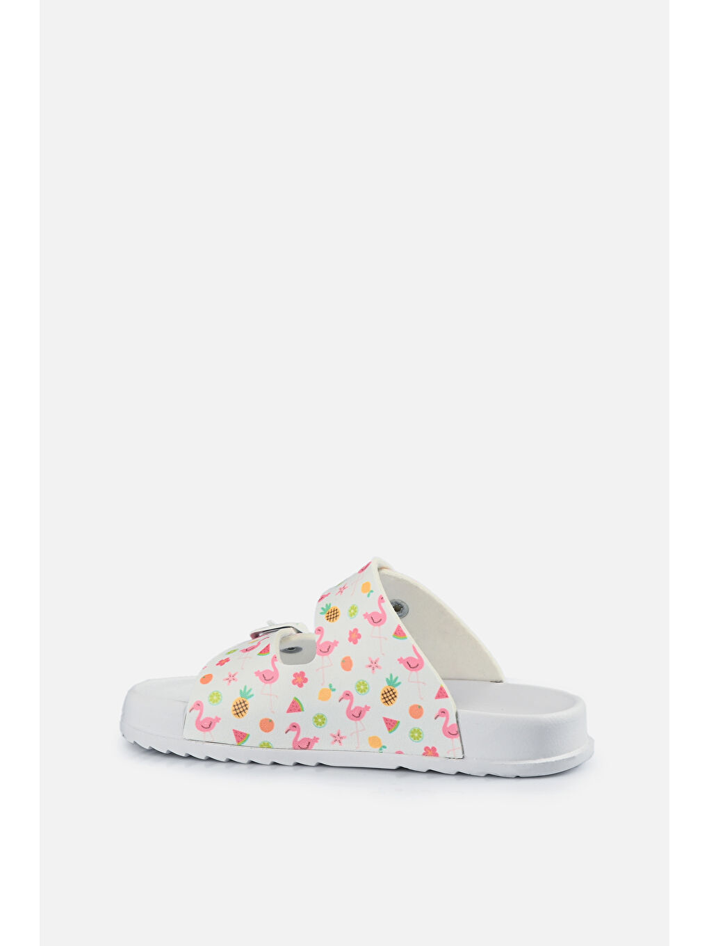 Gibli II Baskılı Kız Bebek Beyaz Terlik-2