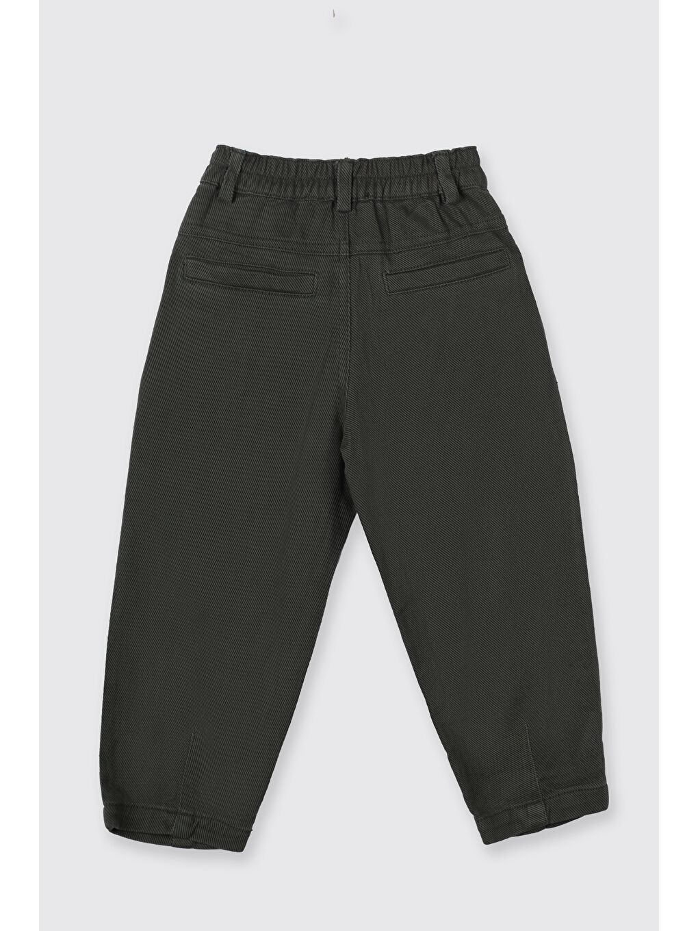 Erkek Bebek Beli Lastikli Haki Pantolon-1