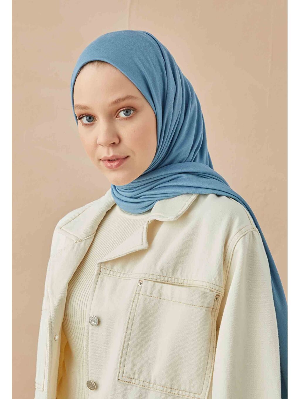 Penye Şal Açık Mavi-2