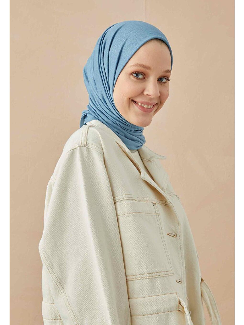 Penye Şal Açık Mavi-3